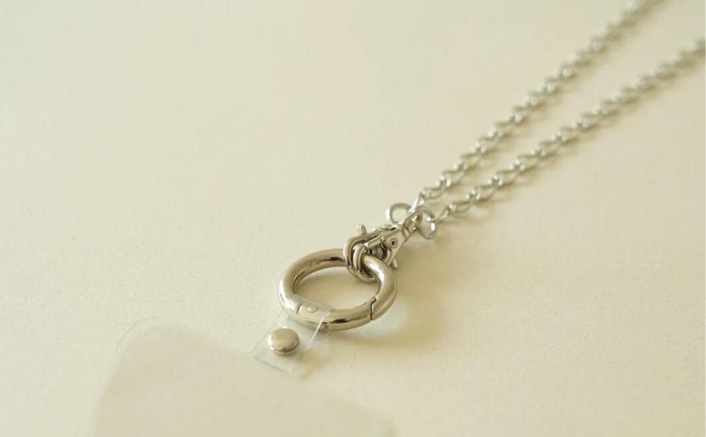 【LENERAオリジナルスマートフォンショルダー】 smartphone shoulder - perch - / silver 【079039】